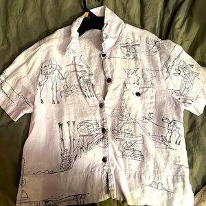 White button down
